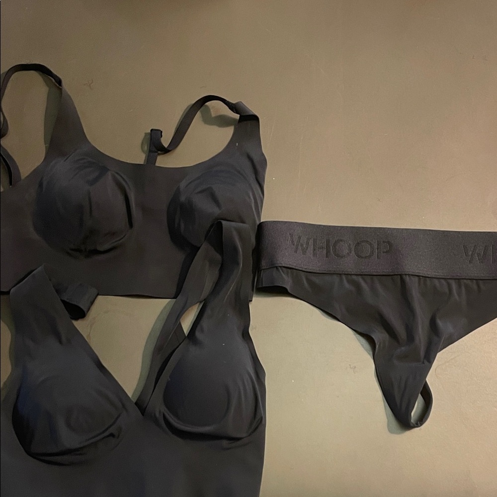 Whoop band workout bra and underwear